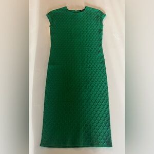Pink Tartan Green Textured Dress